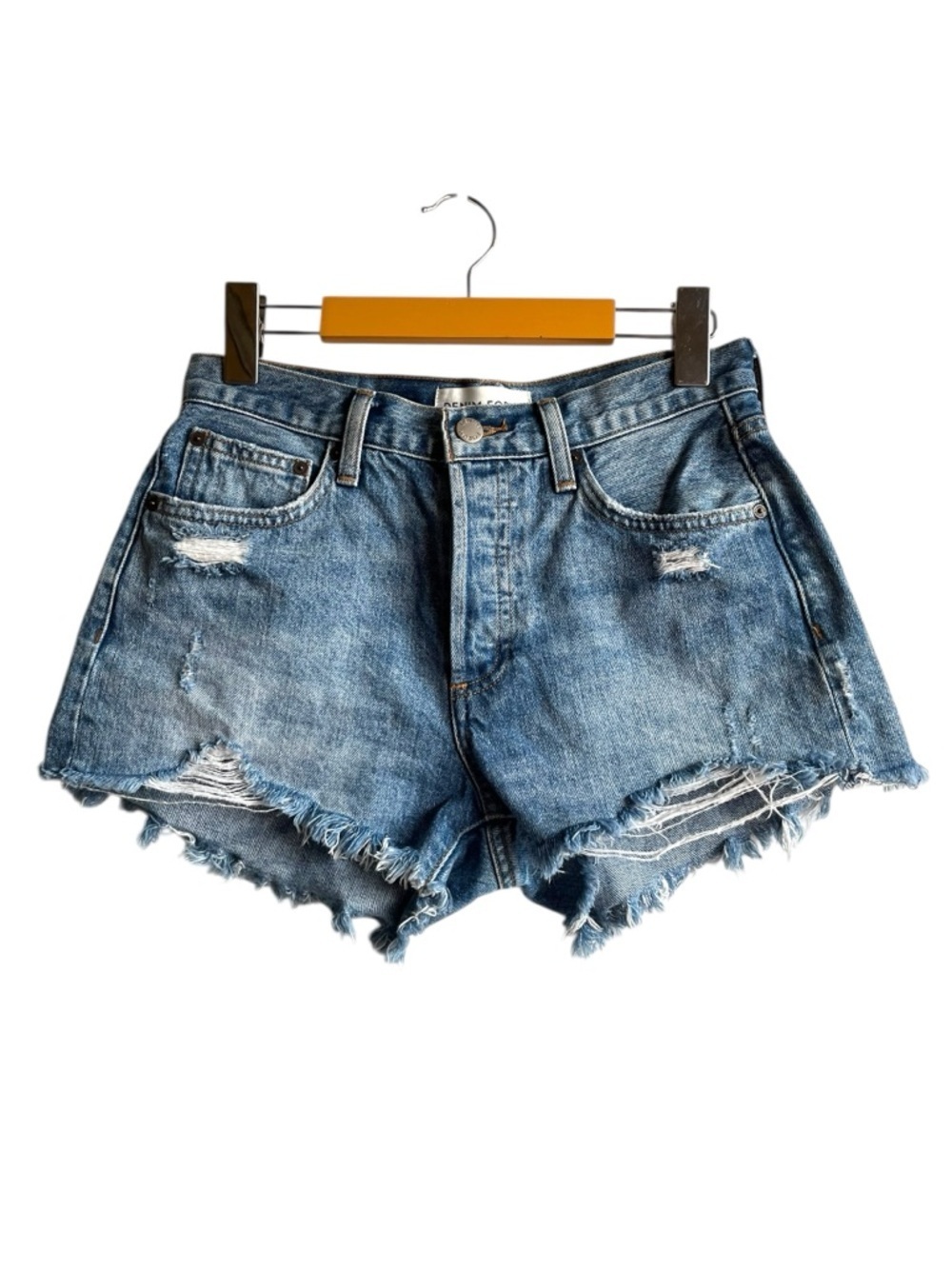 Denim Forum Ex Boyfriend Short 24 Light Wash Denim Forum Shorts Aritzia - Picture 2 of 10